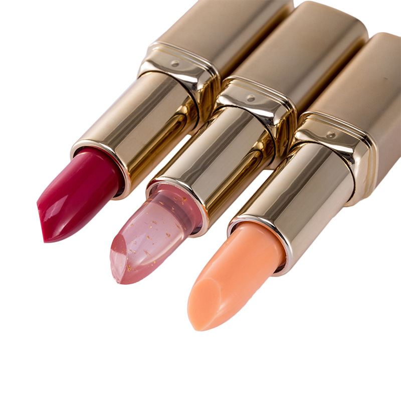 Carotene temperature change lipstick custom red cherry non-stick cup makeup lipstick lip gloss OEM