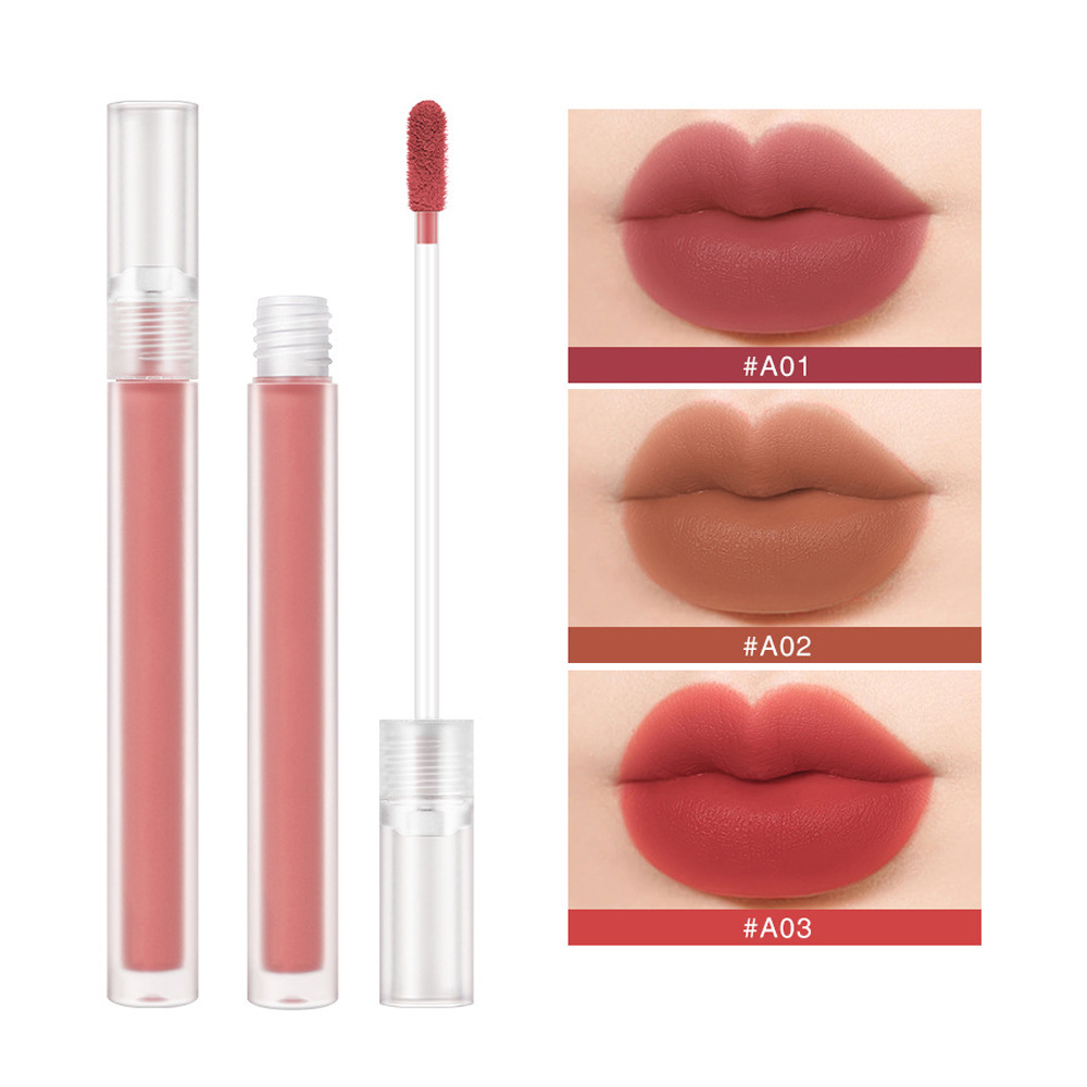 Matte liquid lipstick custom moisturizing long-lasting non-color loss lip makeup lip glaze OEM ODM