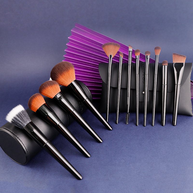 Makeup brushes set of soft hair lazy makeup artifacts fast makeup eyeshadow brushes not stuck powder