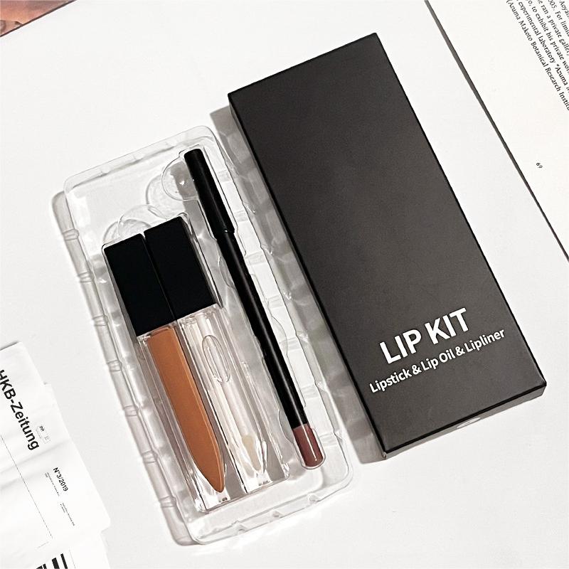 Lipstick lip glaze set custom logo matte makeup set oem odm factory supplier manufacturer customized